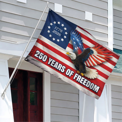 250 Years of Freedom Flag – USA 1776-2026 Eagle & Stars and Stripes Design