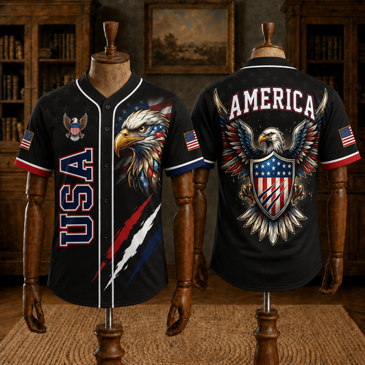 American Freedom Eagle - USA 250th Anniversary Baseball Jersey
