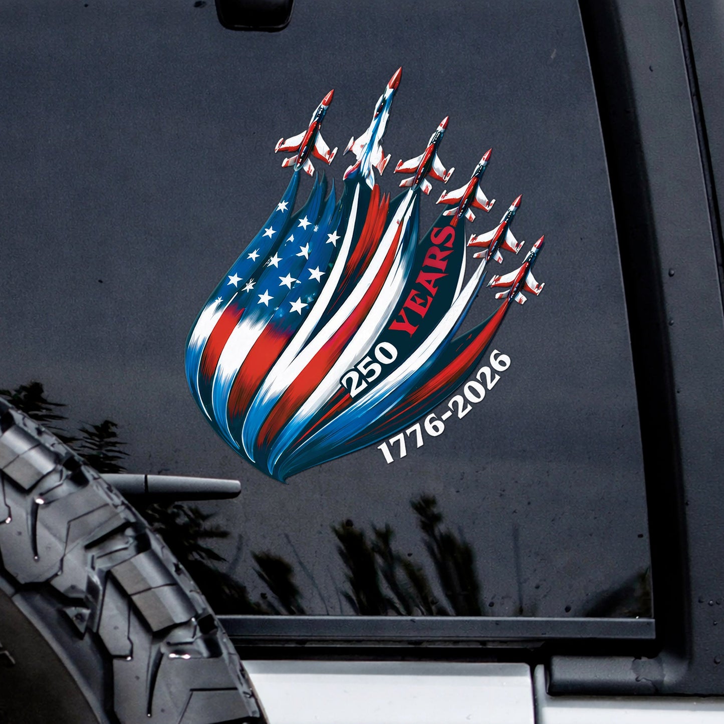 🔥 LIMITED TIME OFFER - God Bless America 250th Anniversary High Quality UV DTF 3D Decal
