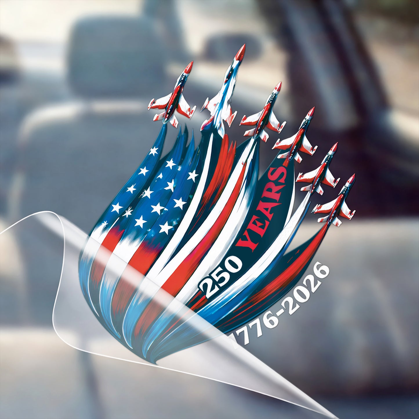 🔥 LIMITED TIME OFFER - God Bless America 250th Anniversary High Quality UV DTF 3D Decal