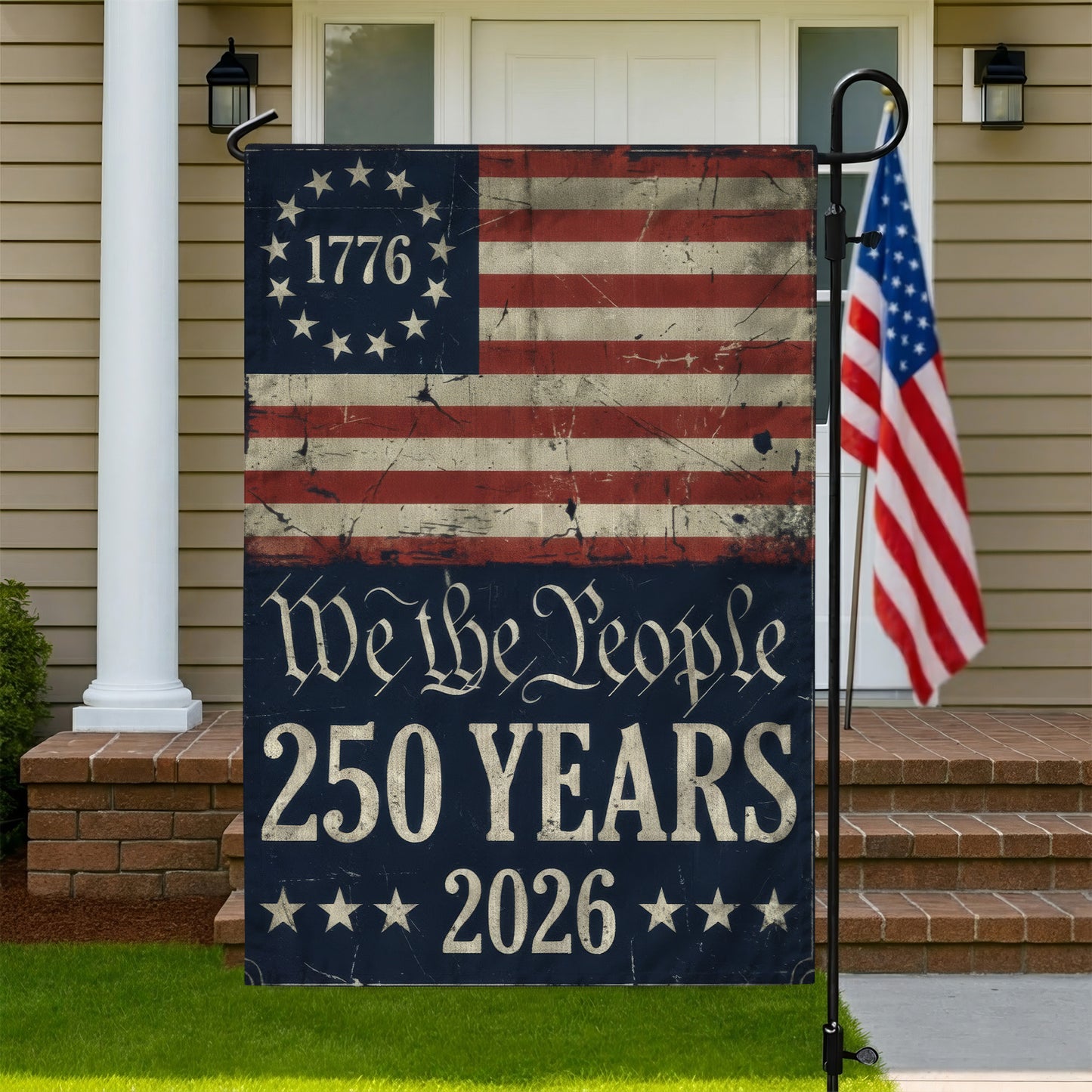 American Flag 250th Anniversary - We The People 1776-2026 Patriotic Decor