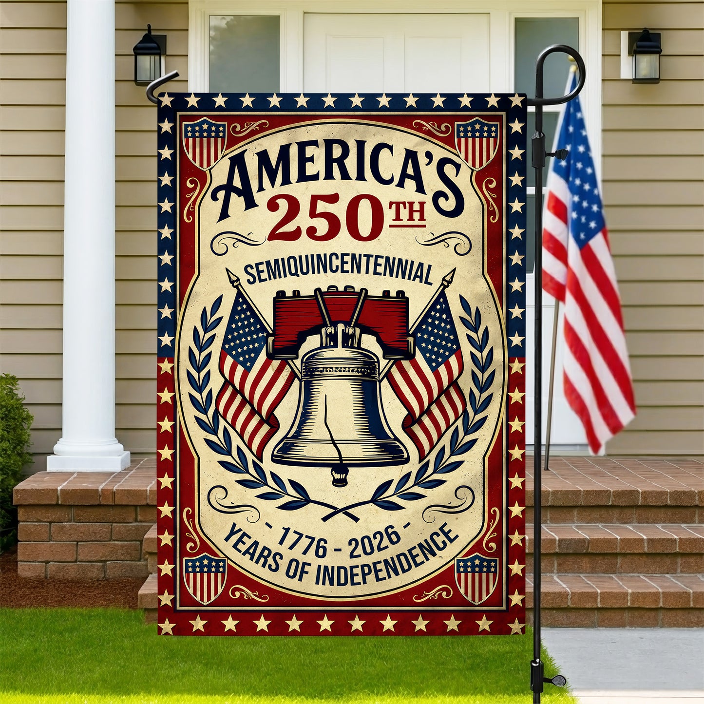 America’s 250th Anniversary, Patriotic American Flag Independence Decor