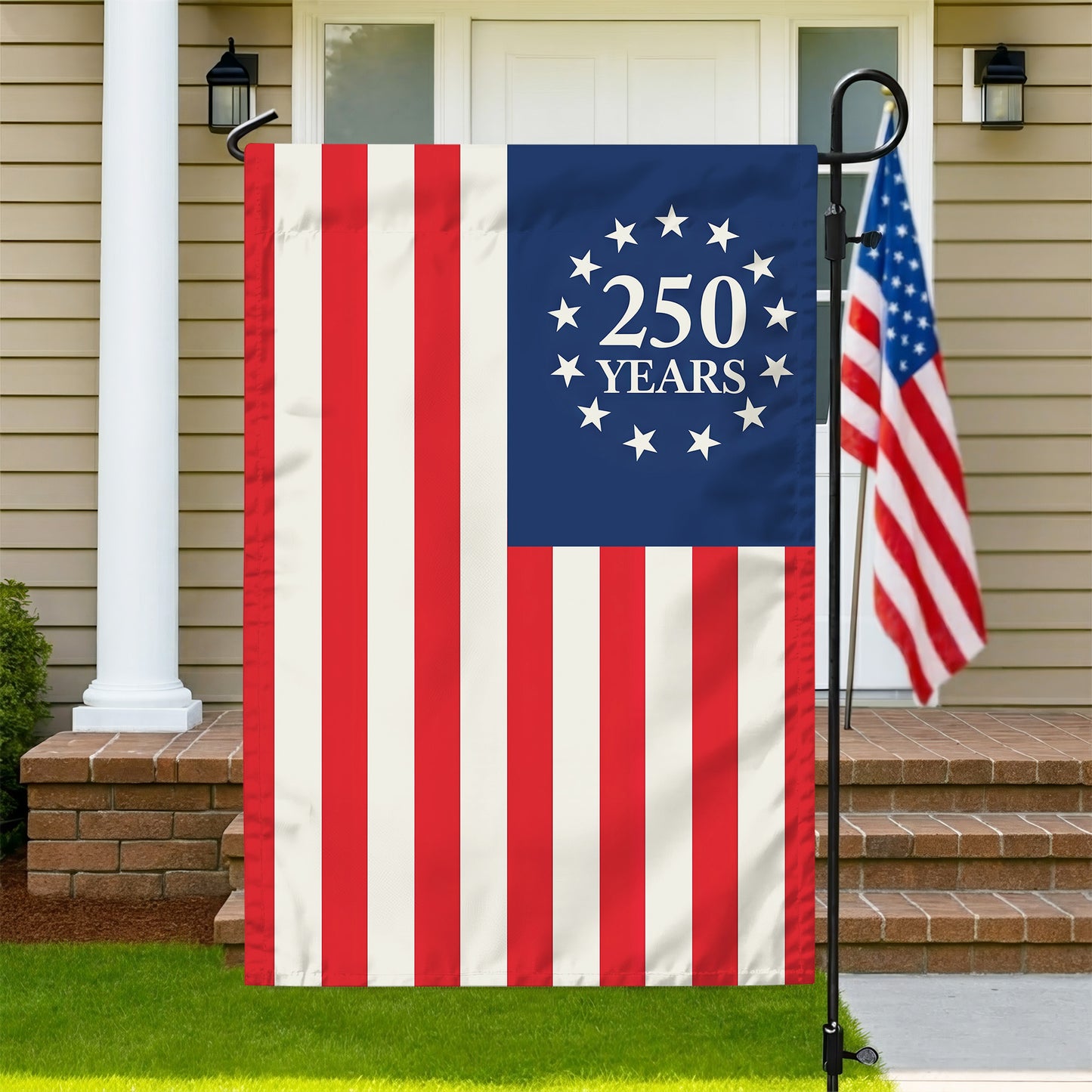 America 250th Anniversary Flag – Patriotic 250 Years USA Garden Flag for Outdoor Decoration