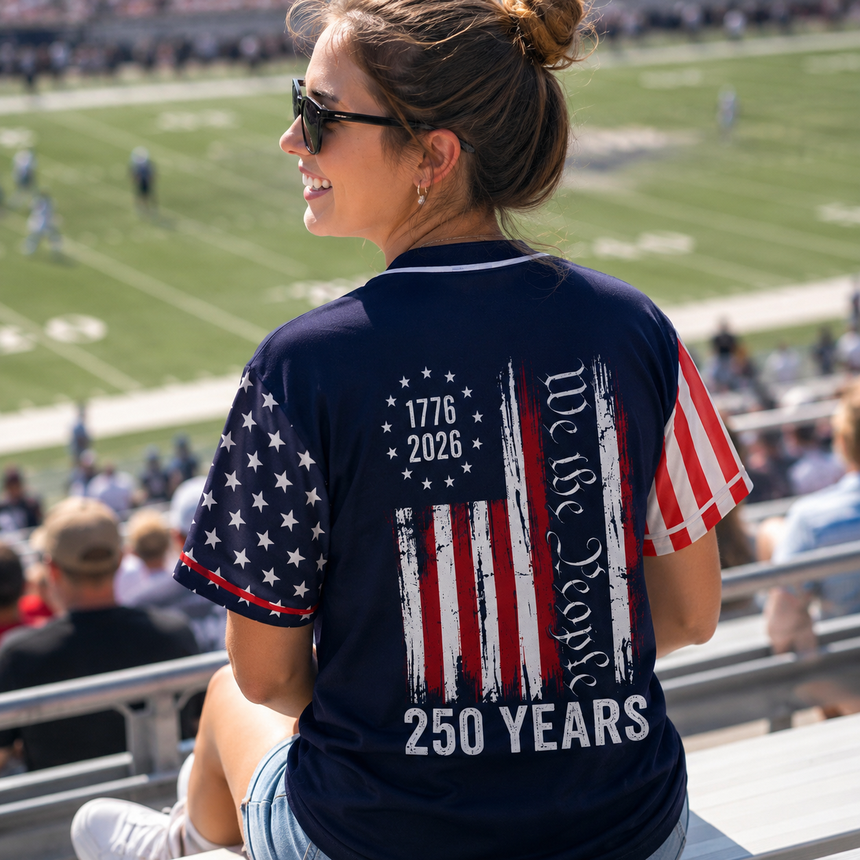 We The People America 250 Years - USA 250th Anniversary Baseball Jersey