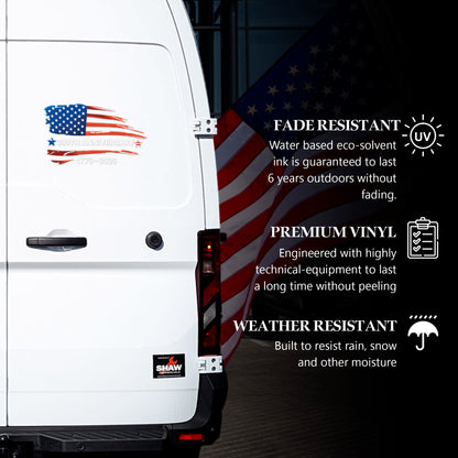 🔥 LIMITED TIME OFFER - 250 Years of America Flag High Quality UV DTF 3D Decal