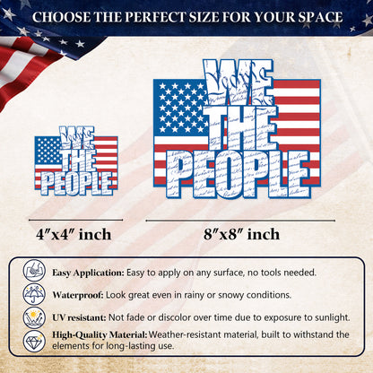 🔥 LIMITED TIME OFFER - We the People 250th Anniversary High Quality UV DTF 3D Decal