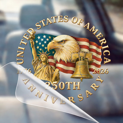 🔥 LIMITED TIME OFFER - God Bless America 250th Anniversary High Quality UV DTF 3D Decal