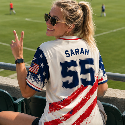 Personalized USA Flag Patriotic - USA 250th Anniversary Baseball Jersey