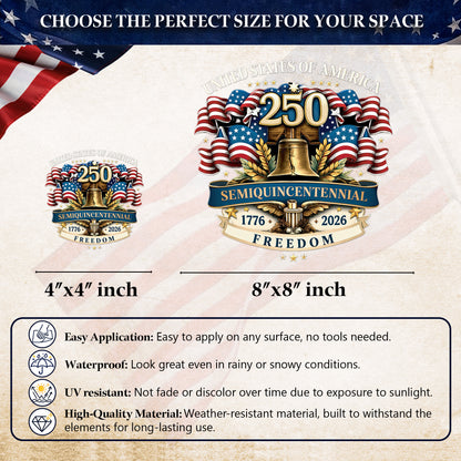 🔥 LIMITED TIME OFFER - United States Of America High Quality UV DTF 3D Decal