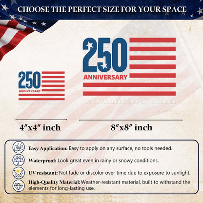 🔥 LIMITED TIME OFFER - Independence Day American Flag High Quality UV DTF 3D Decal