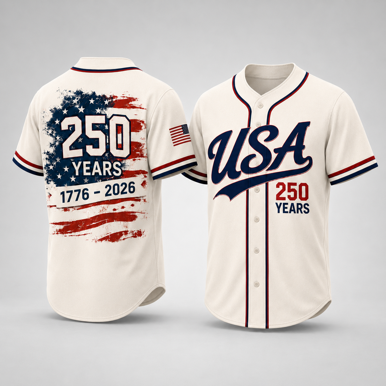 American Freedom Eagle - USA 250th Anniversary Baseball Jersey