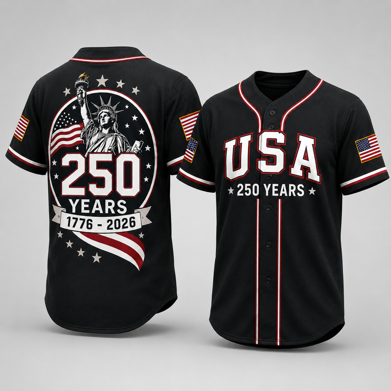 American Freedom Eagle - USA 250th Anniversary Baseball Jersey