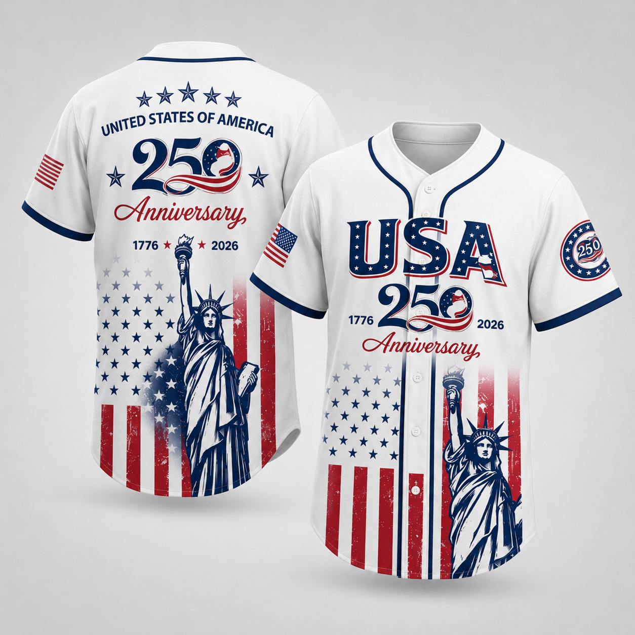 American Freedom Eagle - USA 250th Anniversary Baseball Jersey