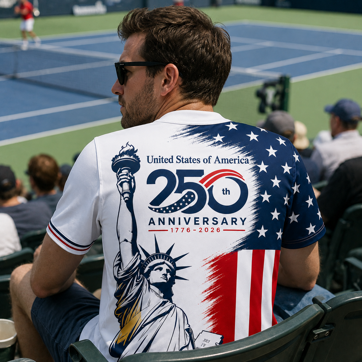 Unisex USA Flag - USA 250th Anniversary Baseball Jersey