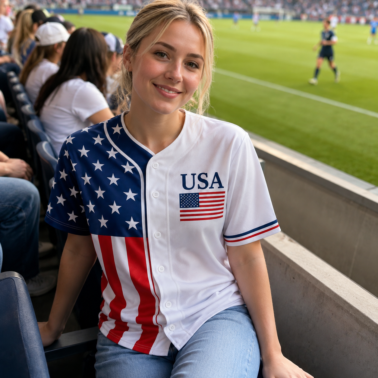 Unisex USA Flag - USA 250th Anniversary Baseball Jersey