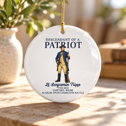 Personalized Descendant of a Patriot - Patriotic USA Decor