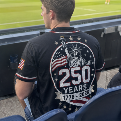 Statue of Liberty 250 Years - USA 250th Anniversary Baseball Jersey