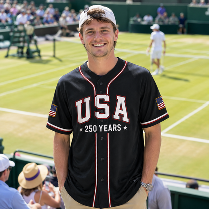 Statue of Liberty 250 Years - USA 250th Anniversary Baseball Jersey
