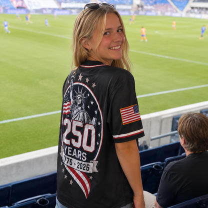 Statue of Liberty 250 Years - USA 250th Anniversary Baseball Jersey