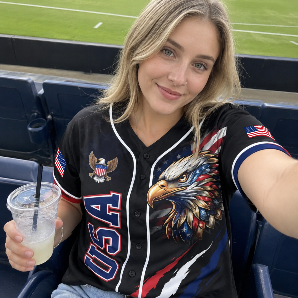 American Freedom Eagle - USA 250th Anniversary Baseball Jersey
