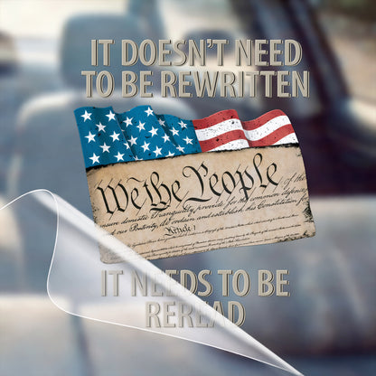 🔥 LIMITED TIME OFFER - We the People 250th Anniversary USA High Quality UV DTF 3D Decal