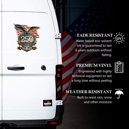🔥 LIMITED TIME OFFER - United States of America Eagle High Quality UV DTF 3D Decal