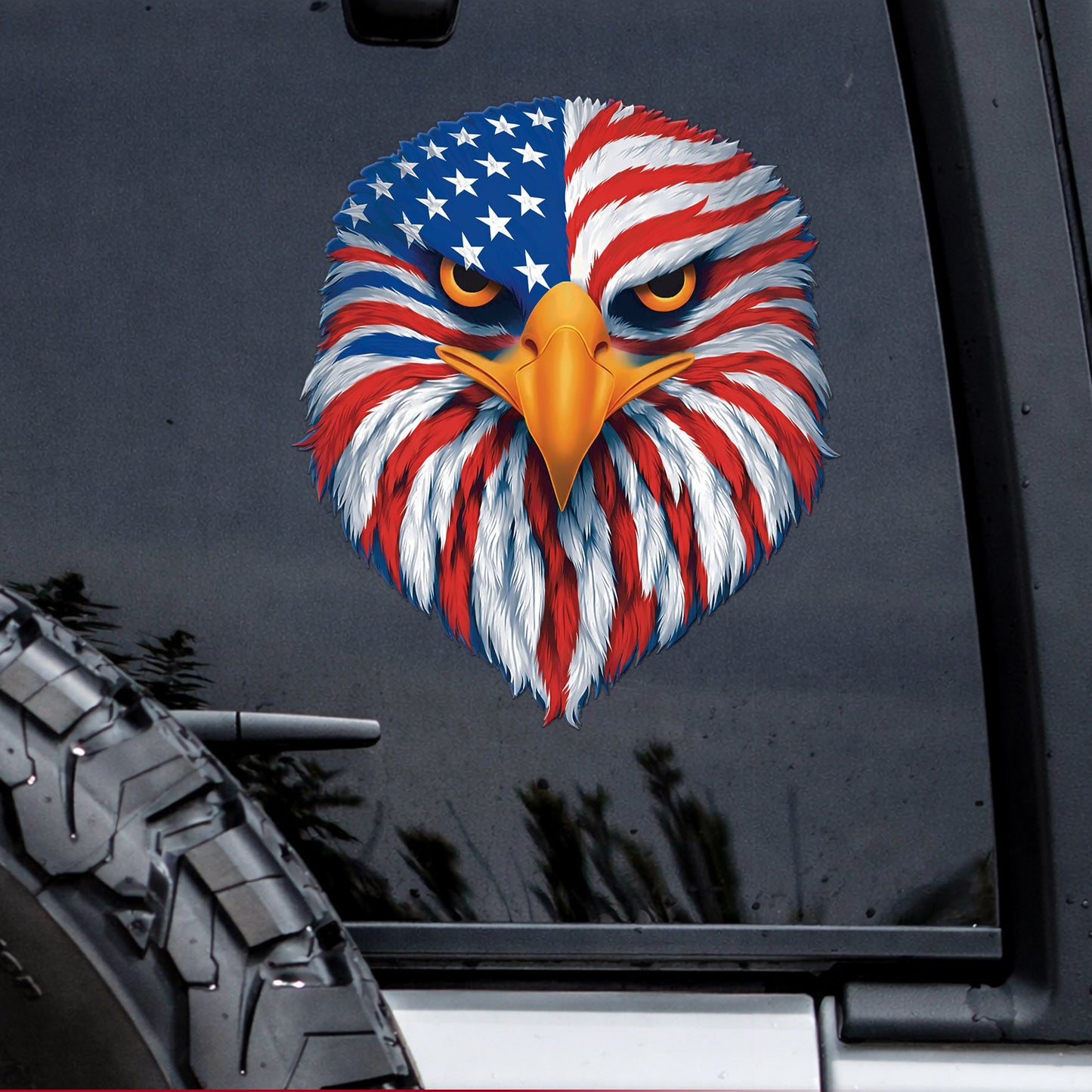 🔥 LIMITED TIME OFFER - American Eagle with Flag High Quality UV DTF 3D Decal