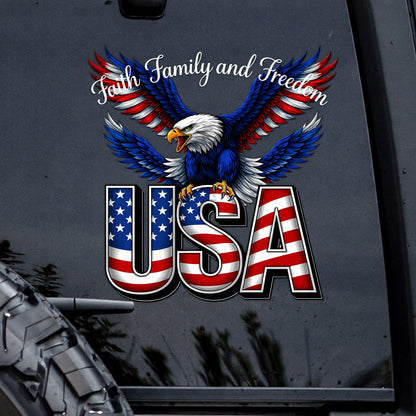 🔥 LIMITED TIME OFFER - Faith Family and Freedom 250th Anniversary High Quality UV DTF 3D Decal