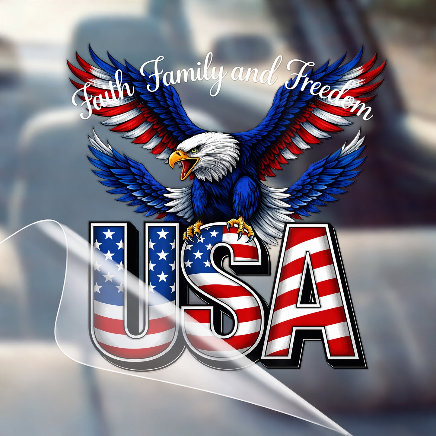 🔥 LIMITED TIME OFFER - Faith Family and Freedom 250th Anniversary High Quality UV DTF 3D Decal