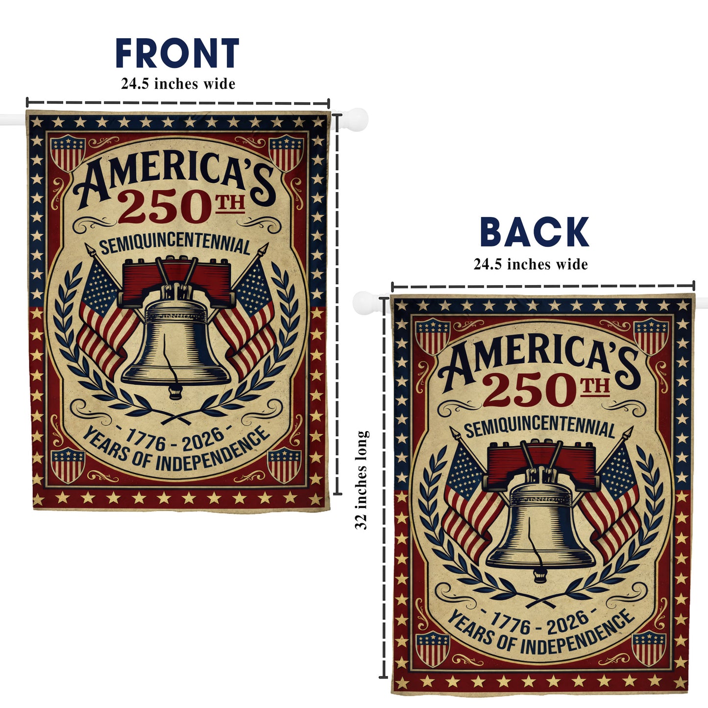 America’s 250th Anniversary, Patriotic American Flag Independence Decor