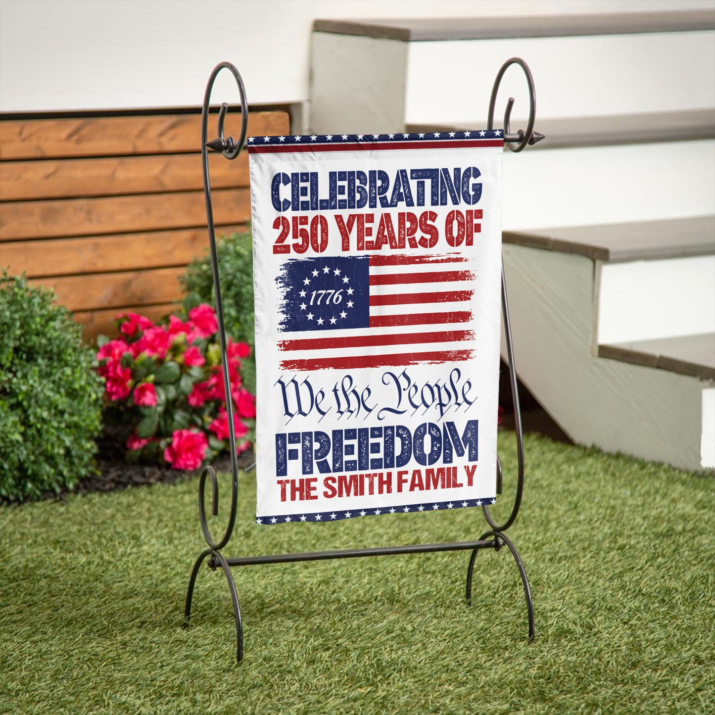 Personalized Celebrate Our America 250th Anniversary United States Flag