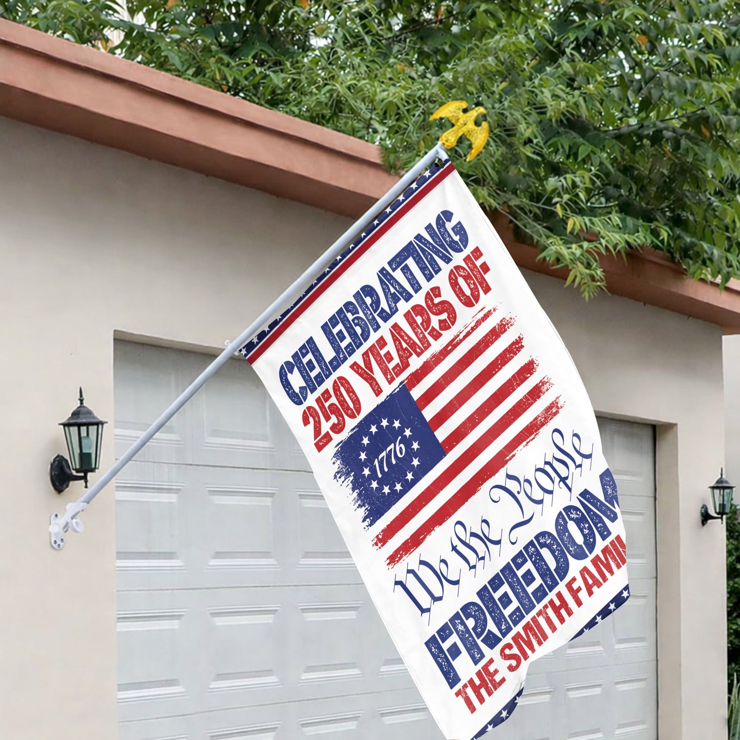 Personalized Celebrate Our America 250th Anniversary United States Flag