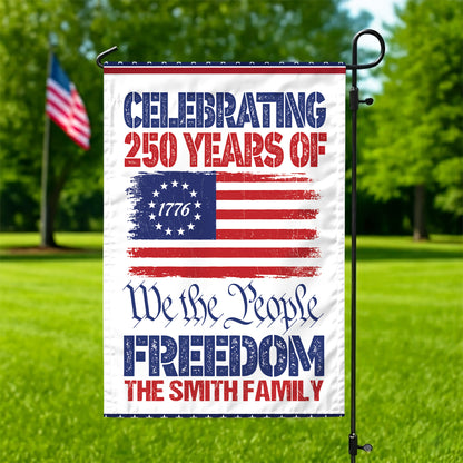 Personalized Celebrate Our America 250th Anniversary United States Flag