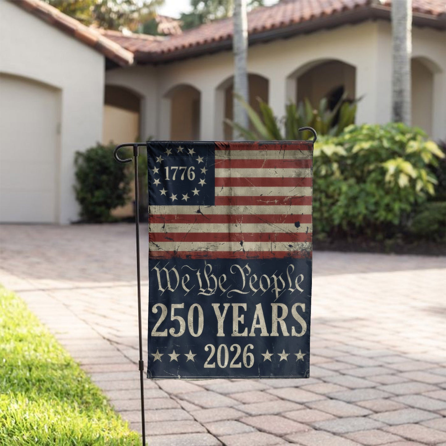 American Flag 250th Anniversary - We The People 1776-2026 Patriotic Decor