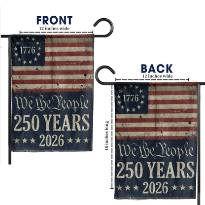 American Flag 250th Anniversary - We The People 1776-2026 Patriotic Decor