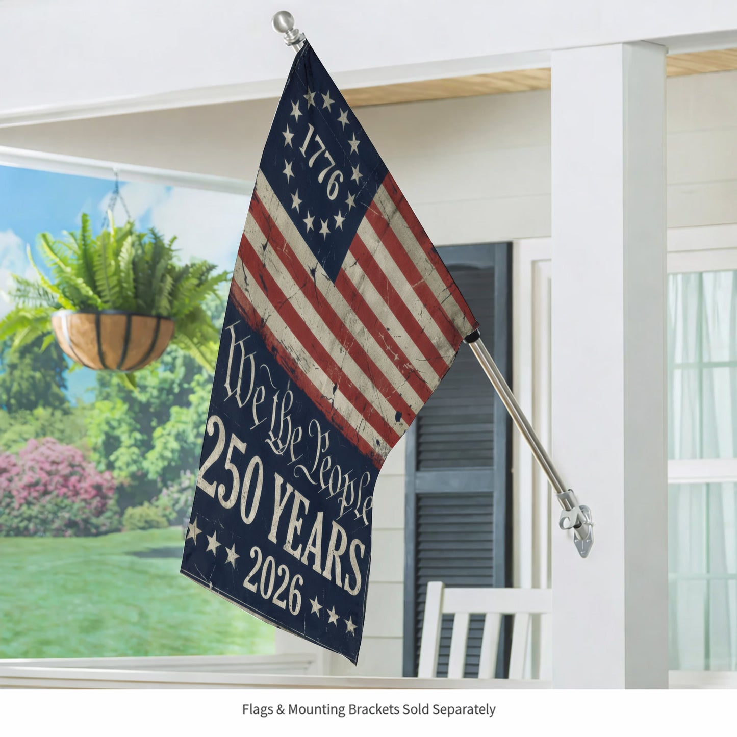American Flag 250th Anniversary - We The People 1776-2026 Patriotic Decor