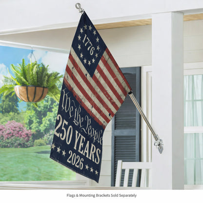 American Flag 250th Anniversary - We The People 1776-2026 Patriotic Decor