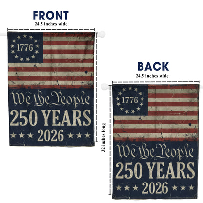 American Flag 250th Anniversary - We The People 1776-2026 Patriotic Decor
