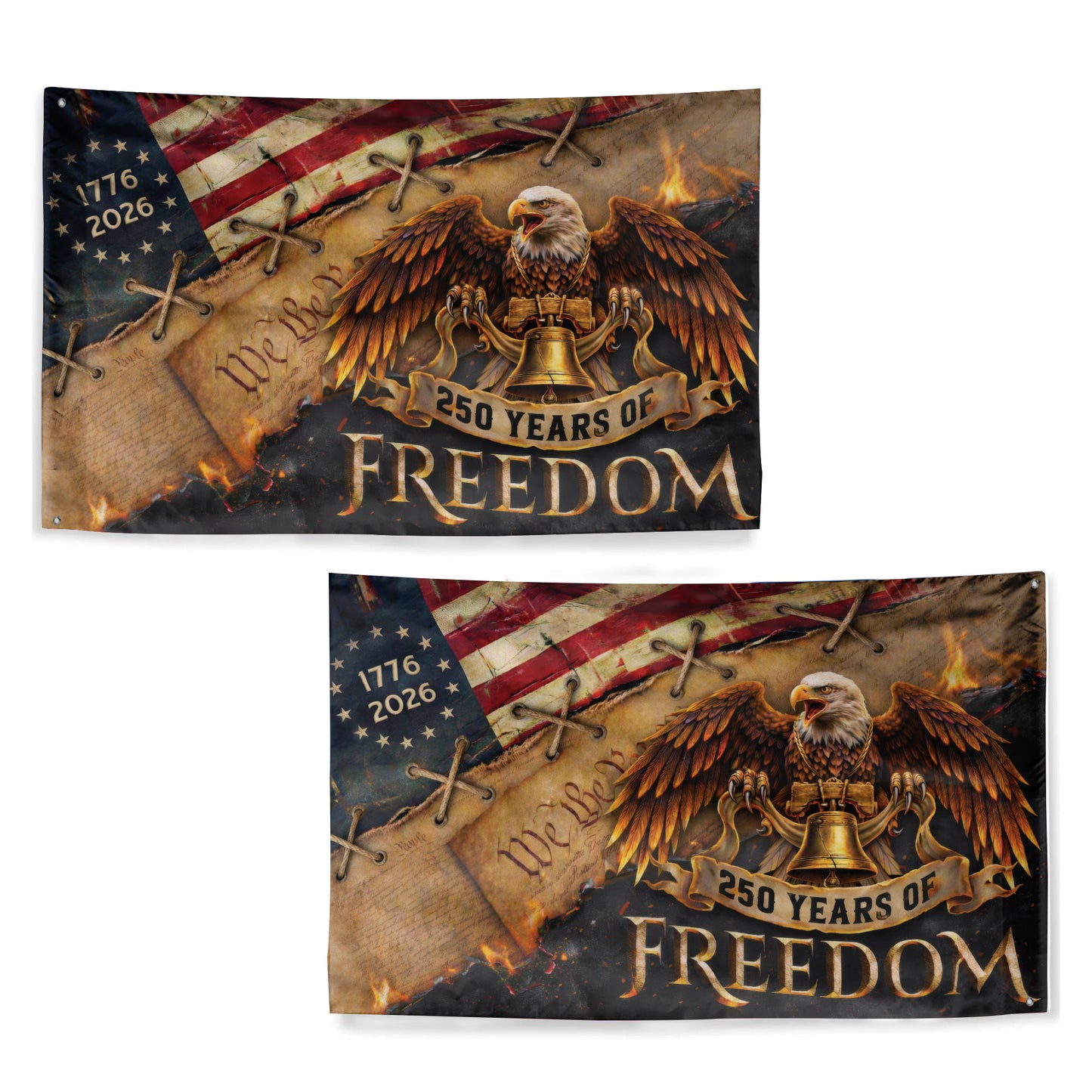 American Flag 250th Anniversary Freedom Flag 1776-2026 Patriotic Eagle