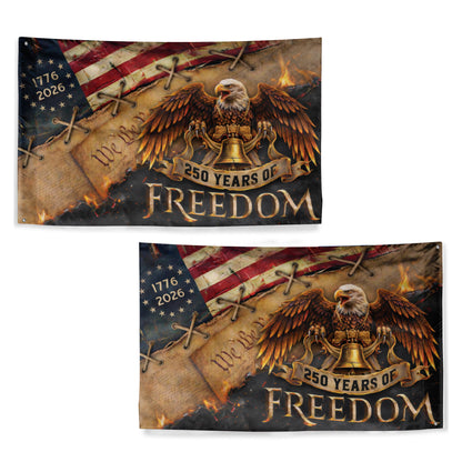 American Flag 250th Anniversary Freedom Flag 1776-2026 Patriotic Eagle