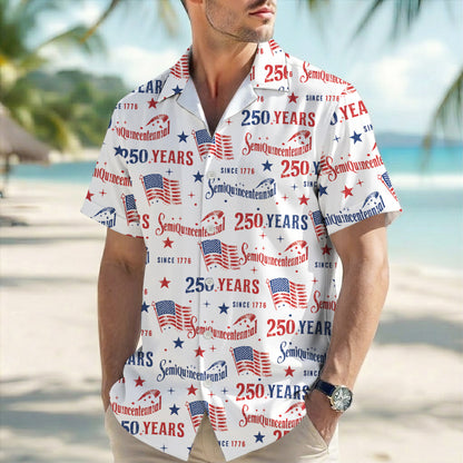 America 250th Anniversary Hawaiian Shirt – Semiquincentennial 250 Years Patriotic Since 1776
