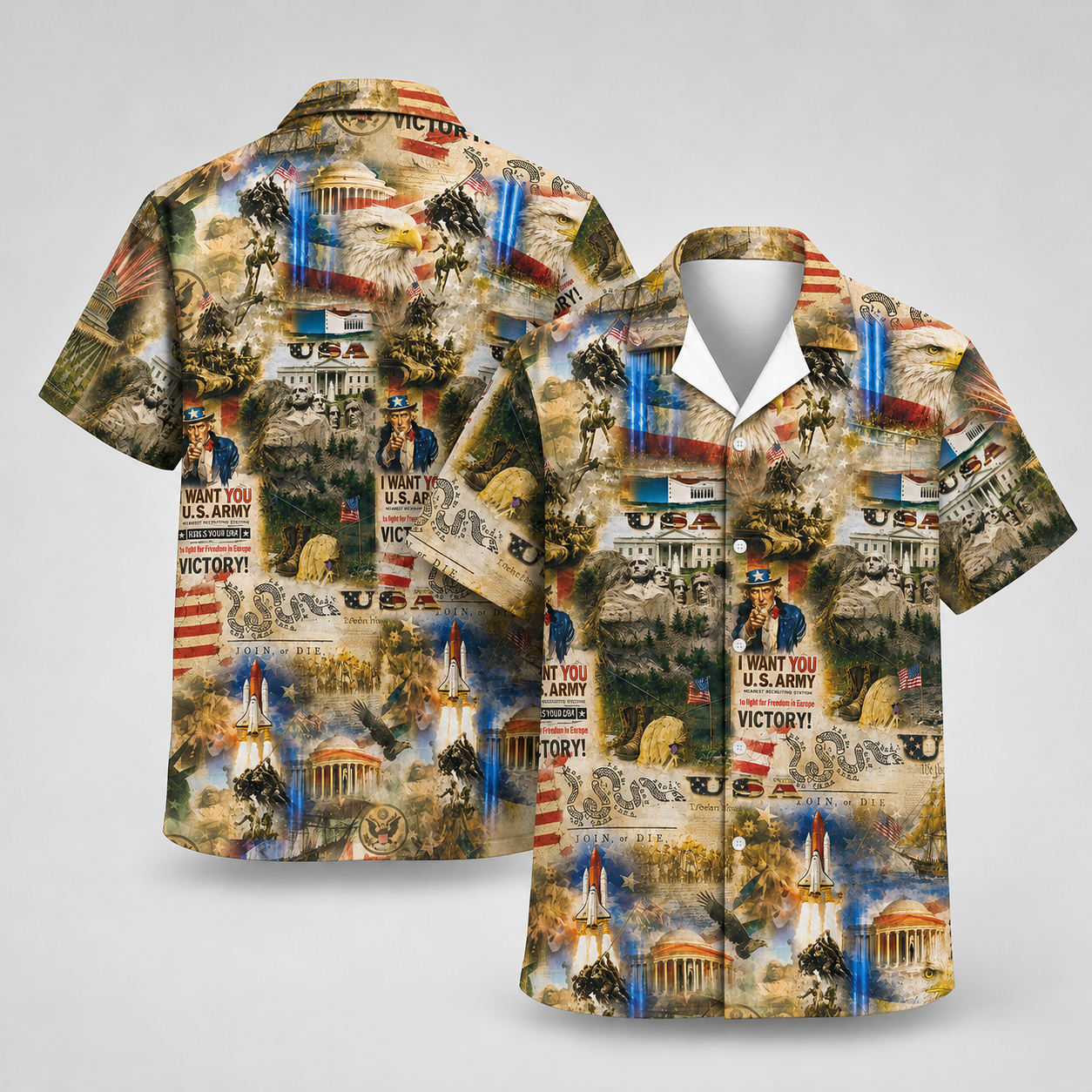America's 250th Anniversary - USA Hawaiian Shirt