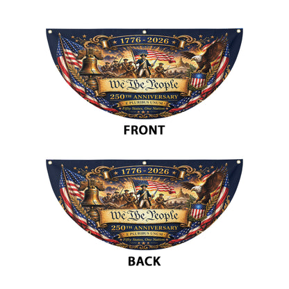 Personalized America 250th Anniversary We The People Semicircle Flag