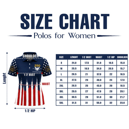 Distressed USA Flag Golf Polo Shirt - Black America Sports Top