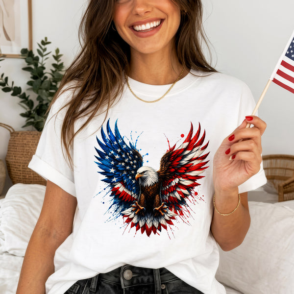 Bald Eagle American Flag Unisex Shirt - USA 250th Anniversary Patriotic Freedom