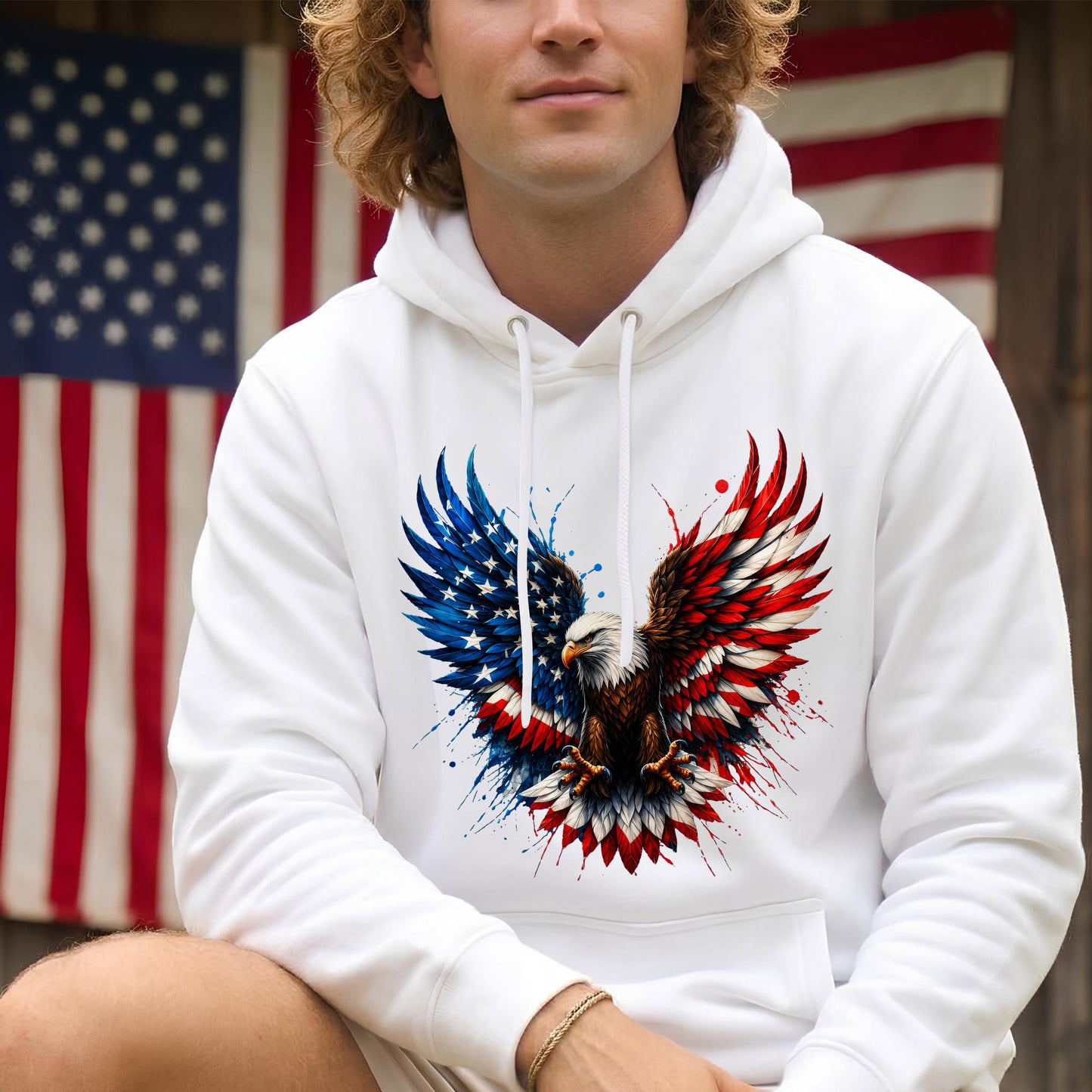 Bald Eagle American Flag Unisex Shirt - USA 250th Anniversary Patriotic Freedom