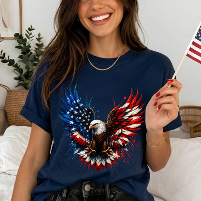 Bald Eagle American Flag Unisex Shirt - USA 250th Anniversary Patriotic Freedom