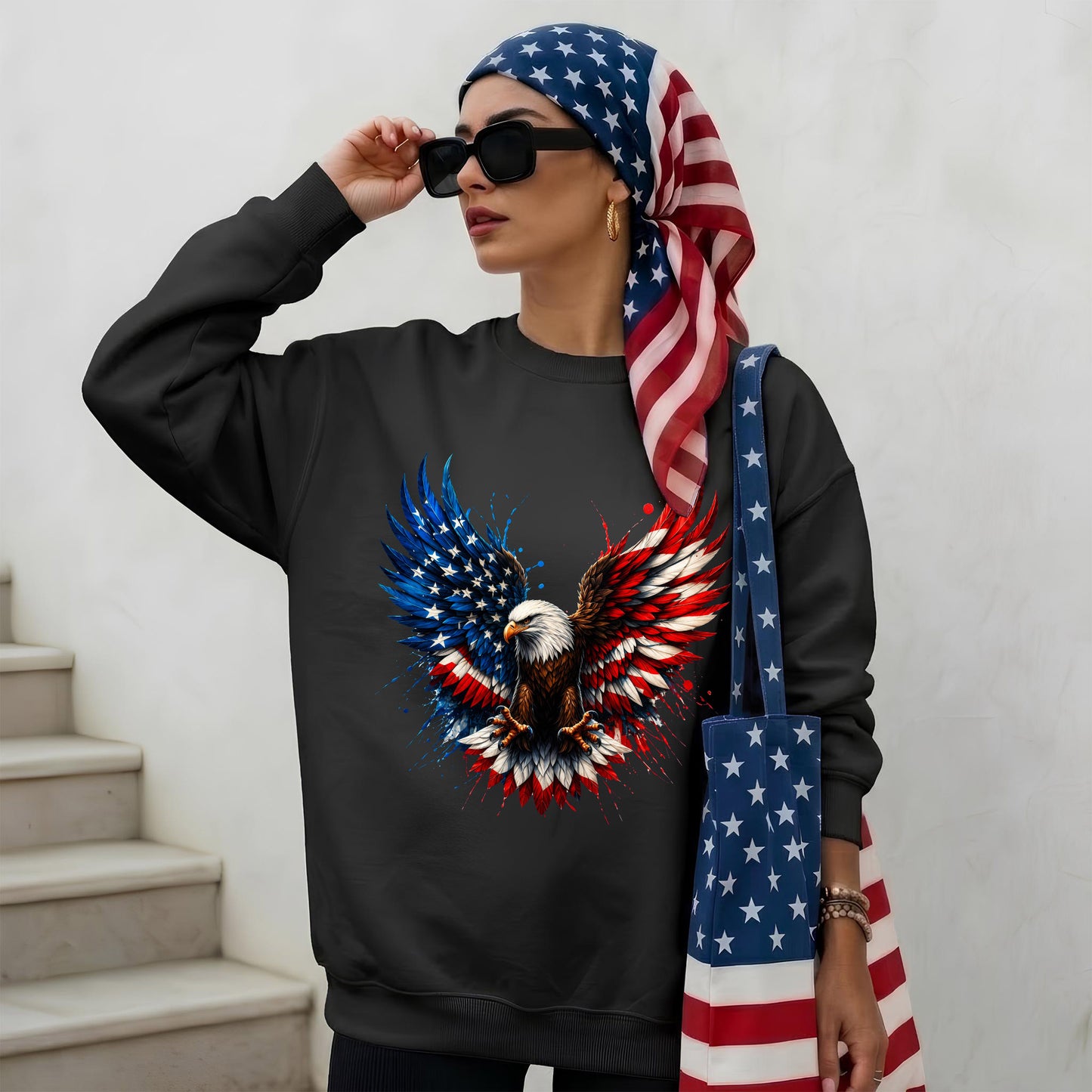 Bald Eagle American Flag Unisex Shirt - USA 250th Anniversary Patriotic Freedom