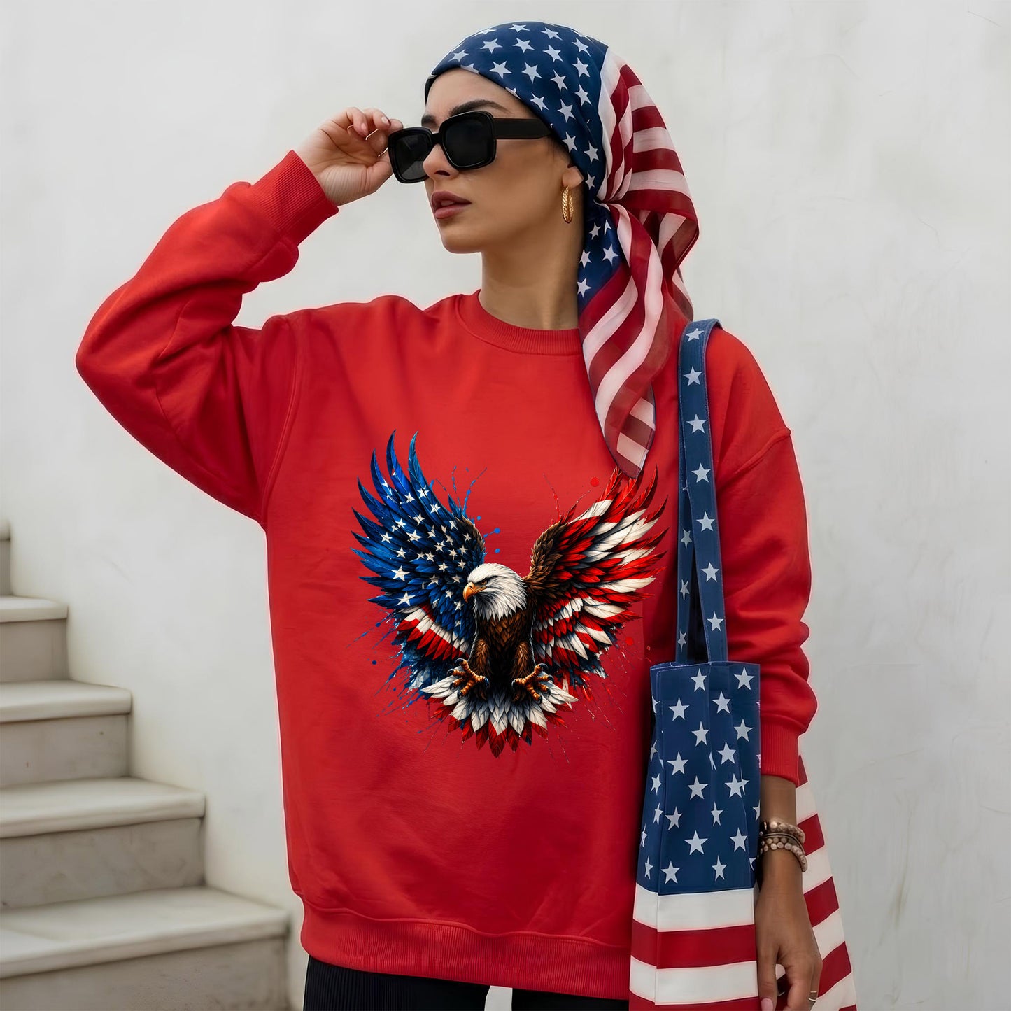 Bald Eagle American Flag Unisex Shirt - USA 250th Anniversary Patriotic Freedom