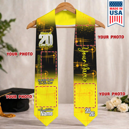 Custom Name & Photo She Believed She Could Graduation Stoles